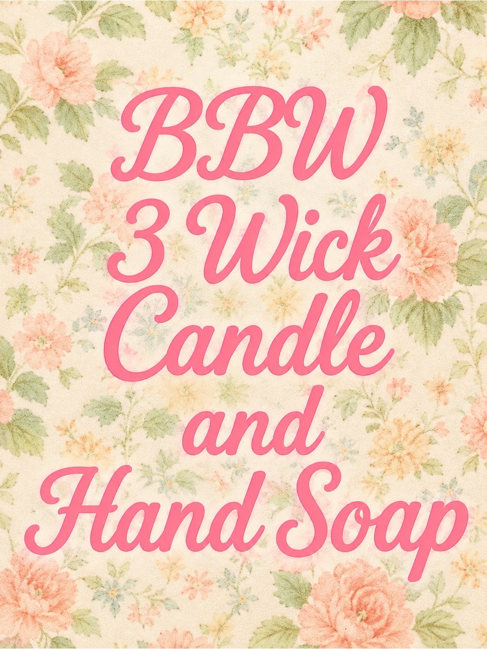 Bath & Body Works 3-Wick Candle & Hand Soap Set - Pick 1